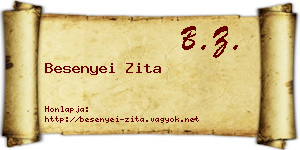 Besenyei Zita névjegykártya